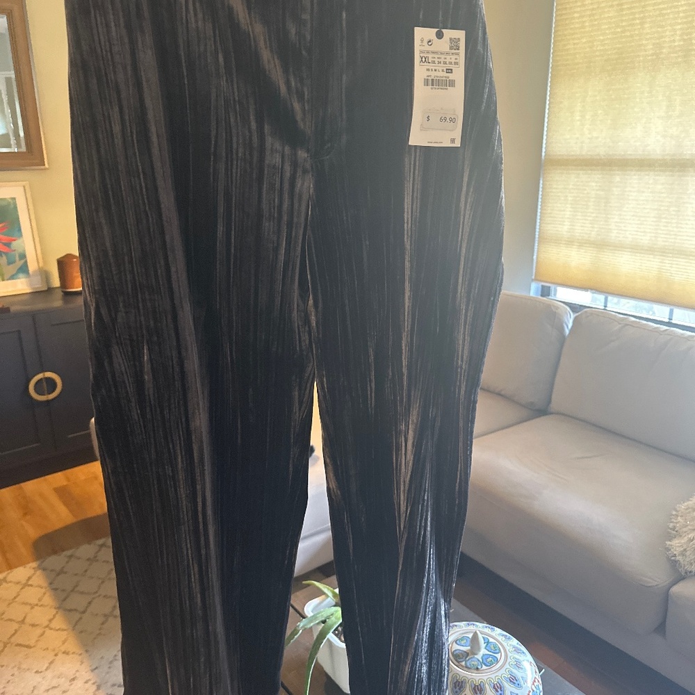 Zara velour pants